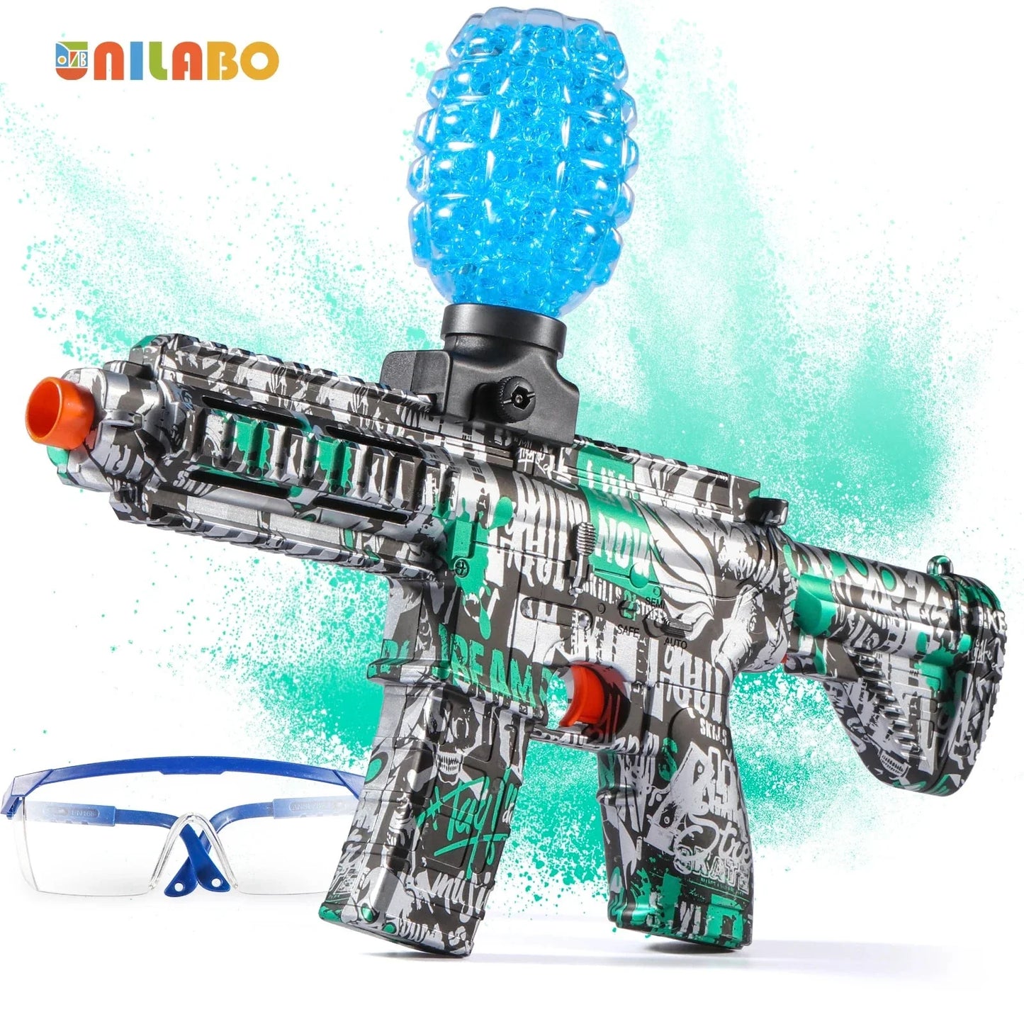 M416 Electric Ball Blaster Toy Gun – High-Speed Rechargeable Toy with Metallic Finish, Perfect Holiday Gift (Bullets Excluded)