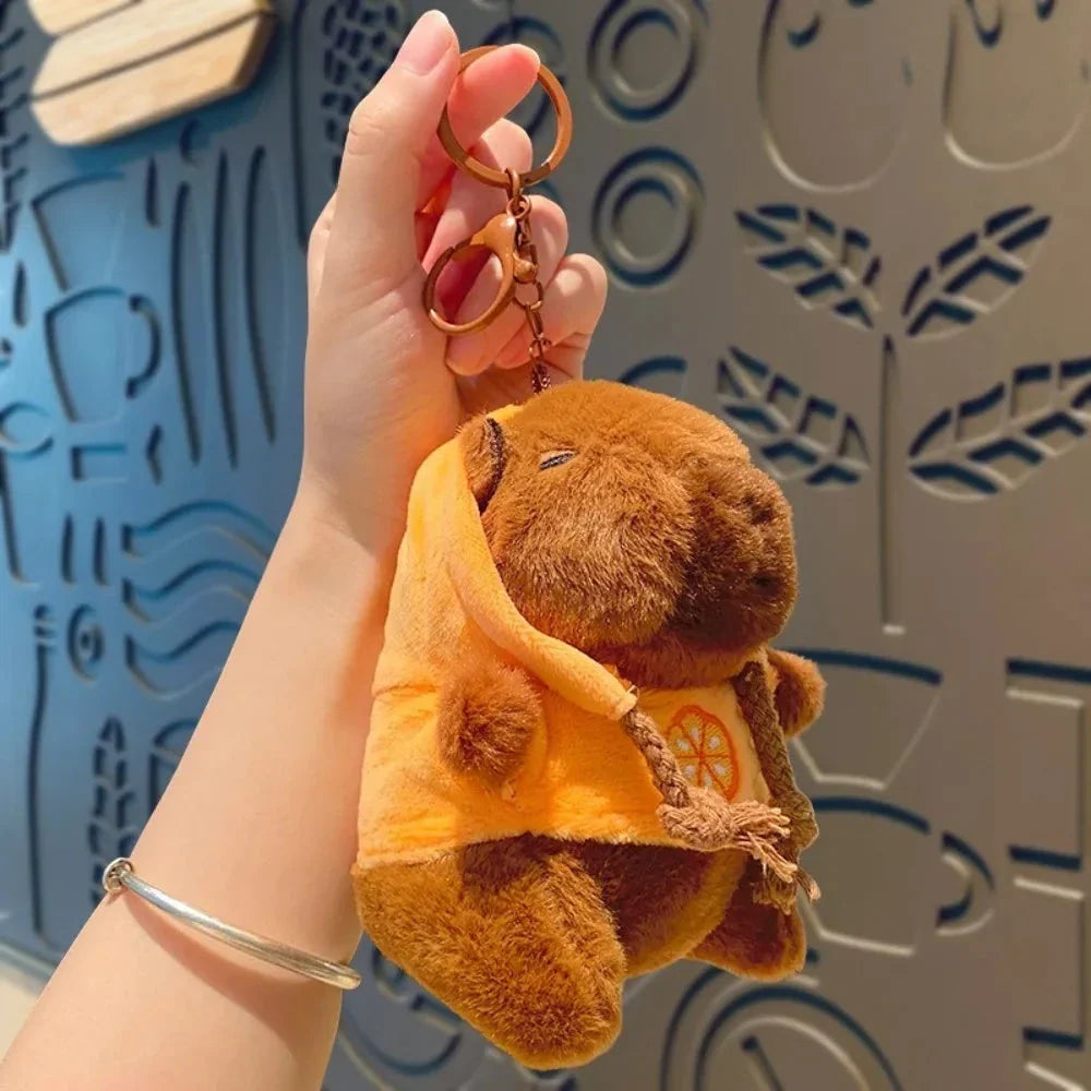 Cute Capybara Plush Toy Hoodie – Small Winged Stuffed Doll for Kids