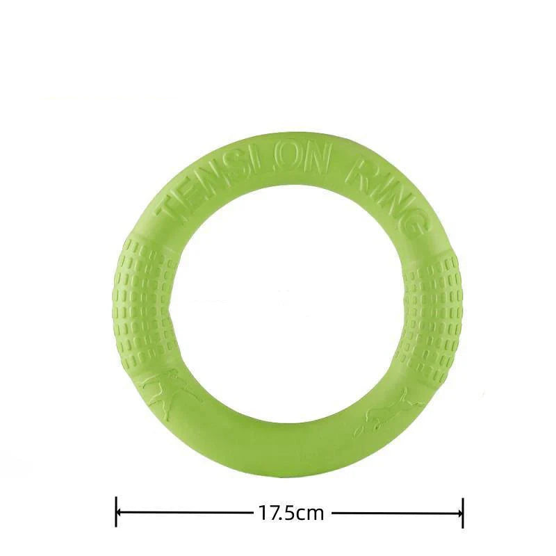 Durable Dog Ring Toy – Indestructible Flying & Chewing Training Toy