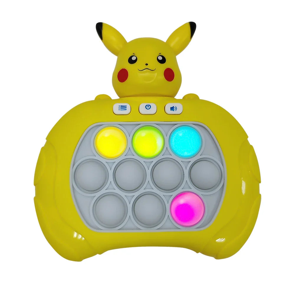 2024 New Quick Push Game Pop Up Fidget Bubble Electronic Pop it Pro Game Light AntiStress Toys For Adult Kids Gift 2024