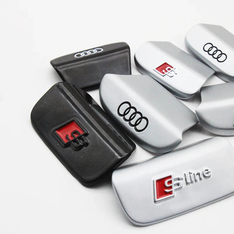 3D Metal Car Steering Wheel Emblem Sticker Interior Badge Accessories For Audi S Line A3 A4 A5 A6 A7 S3 Q5 Q7 Q2 Q3 S3 S4 S8 A8