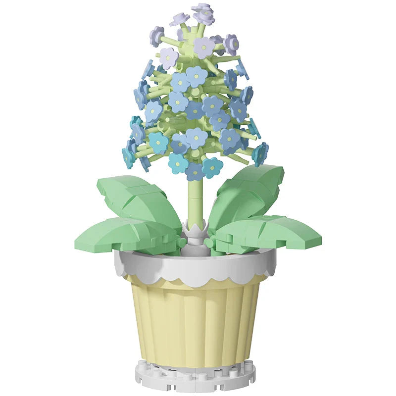 Building block flower potted plant assembly toy decoration micro particle plant potted plant children's toy gift