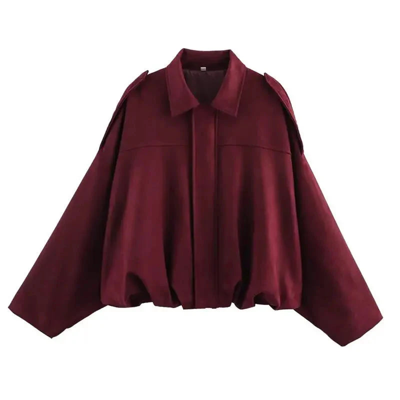 Autumn Jackets Women's 2025 New Fashion Autumn Elegant Loose Long Sleeve Women's Warm Coats Chic Street Youth Casual Jackets