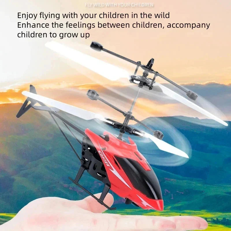 Rechargeable Mini RC Drone – Fall-Resistant Helicopter Toy for Kids