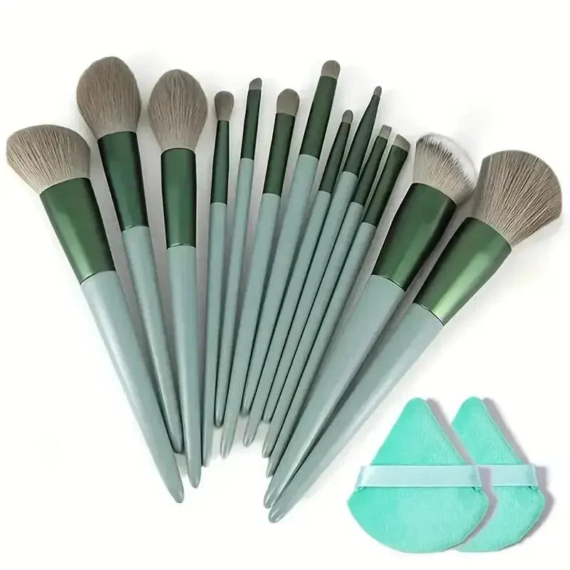 Soft Fluffy Professional Makeup Brush Set - 13-16pcs for Foundation, Eyeshadow, and More