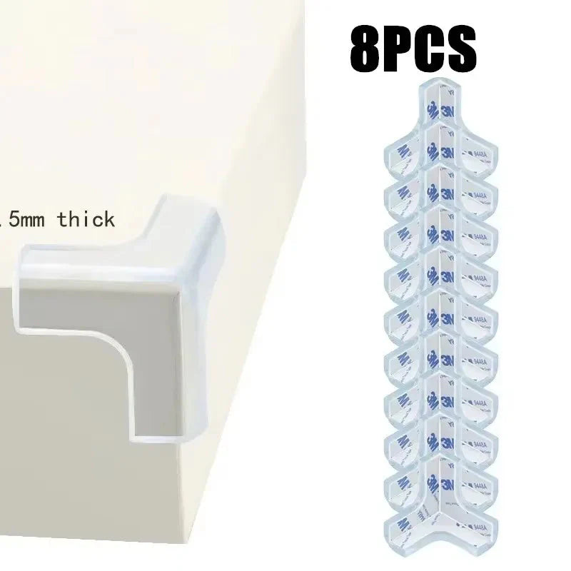 Transparent Baby Safety Strip with Double-Sided Tape for Furniture