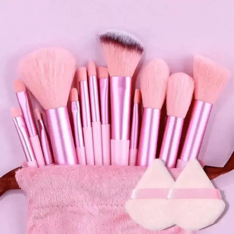 Soft Fluffy Professional Makeup Brush Set - 13-16pcs for Foundation, Eyeshadow, and More