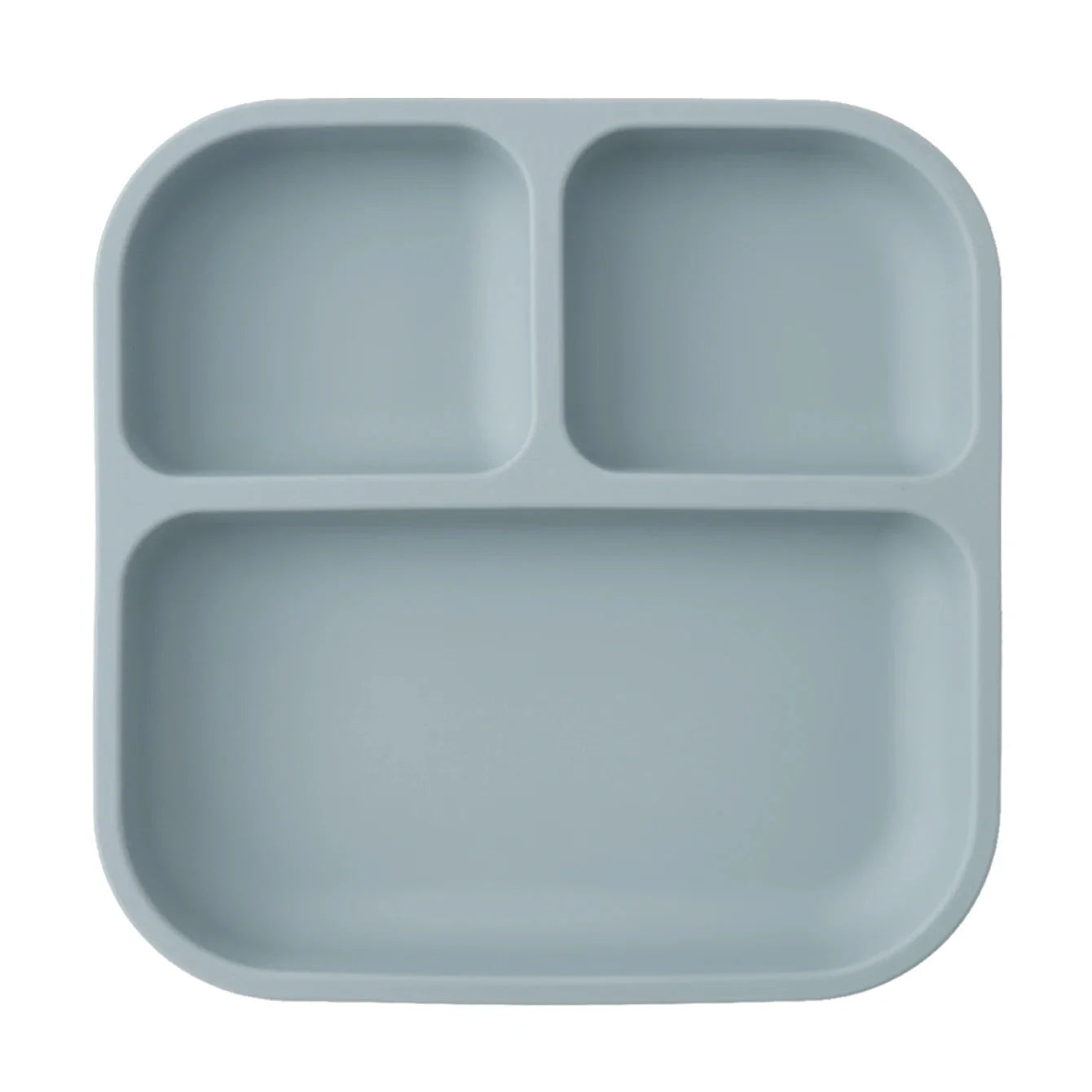 Color Kids Silicone Divided Suction Plate BPA-Free Toddler Dish