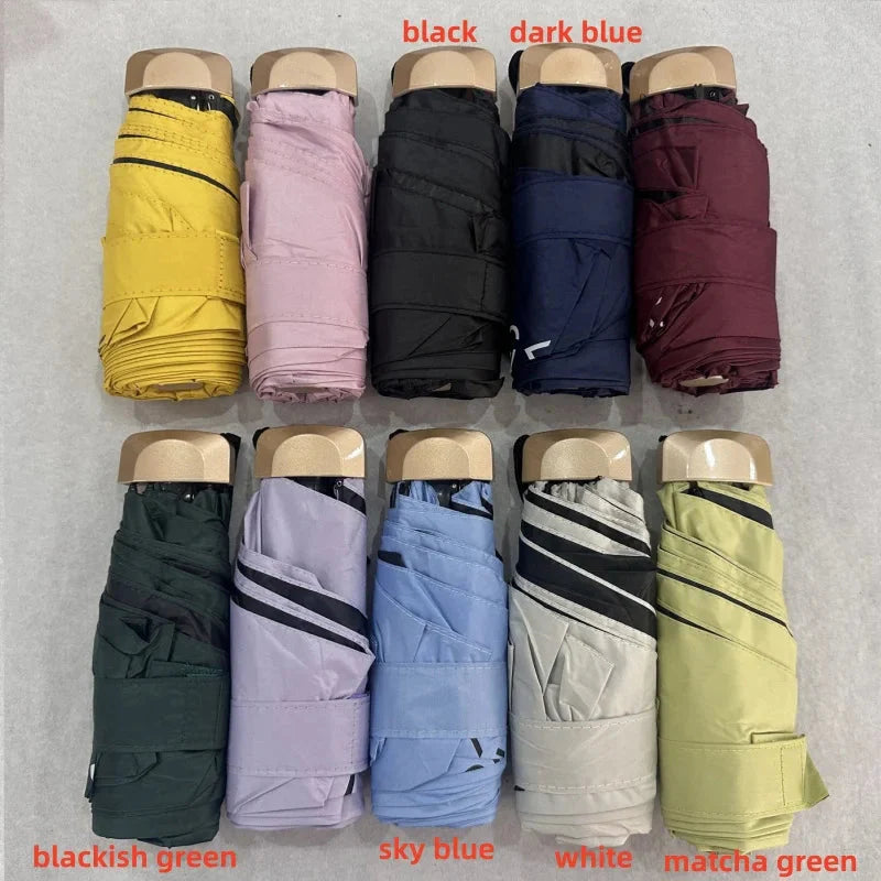 Mini Sun Umbrella – Pocket Folding Rain & UV Protection Parasol