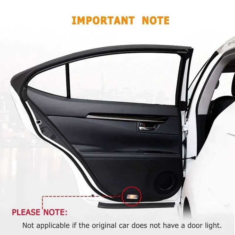 2pcs Car Door Welcome Light Auto LED Projector Decorative Lamp for Subaru XV Forester Outback Impreza Legacy Tribeca Accessoires
