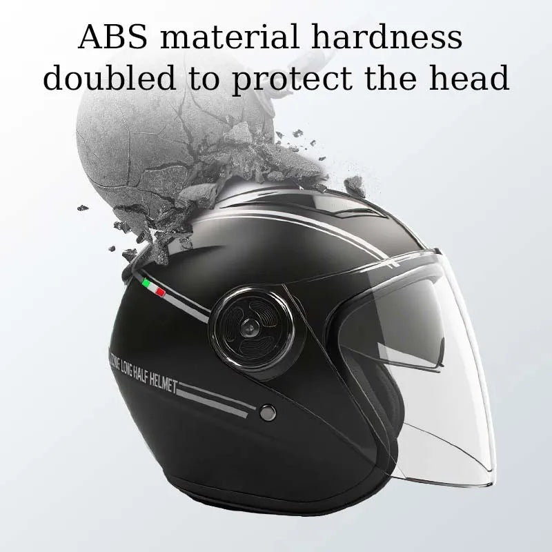 Motorcycle Dual Visor Flip Up Modular Full Face Helmet Anti-fog Street Bike Racing Helmet for Women, Men, 4 Colors