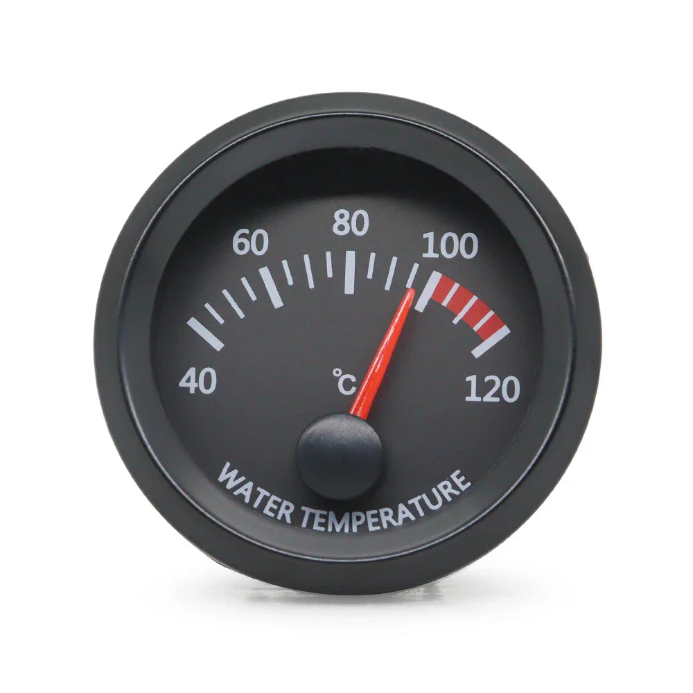 52MM Gauge 12V Water Temp Oil Temp Gauge Oil Press Fuel Volts Gauge Air Fuel Ratio Boost Exhaust Temp Meter Black Face Gauge