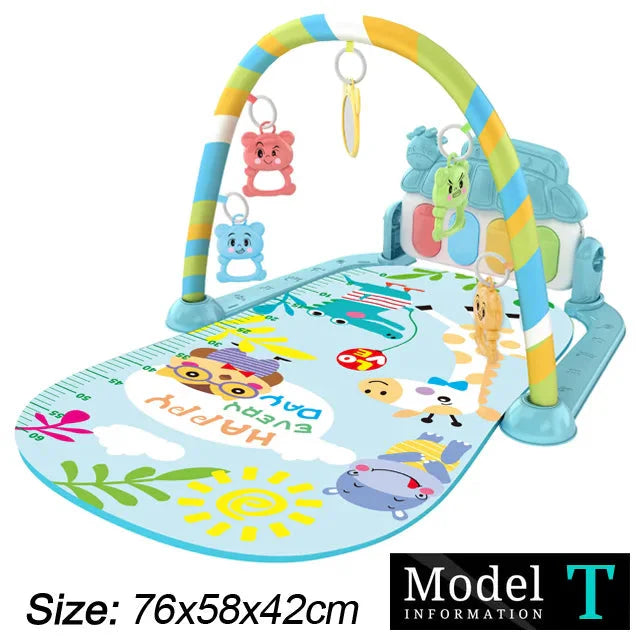 Baby Fitness Play Gym with Music & Piano Mat