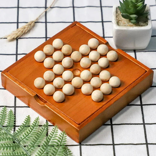 Europe Board Game – Single Chess Peg Solitaire Cognitive Educational Toy