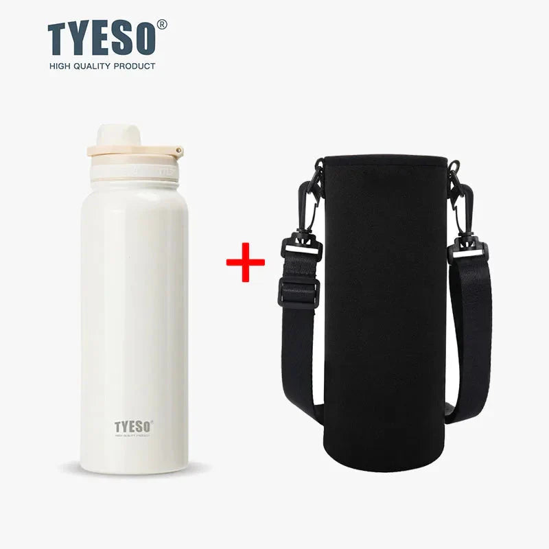 Stainless Steel Insulated Water Bottle (600-1200ml) | Hot & Cold Thermal Tumbler with Handle | Portable Vacuum Flask for Sports & Travel