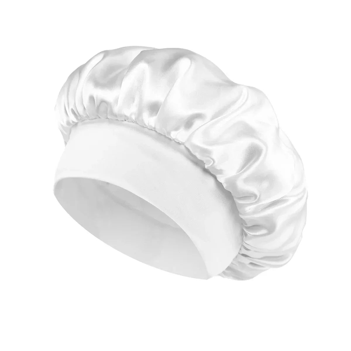 Women’s Satin Bonnet – Wide-Brim Night Sleeping & Hair Care Cap