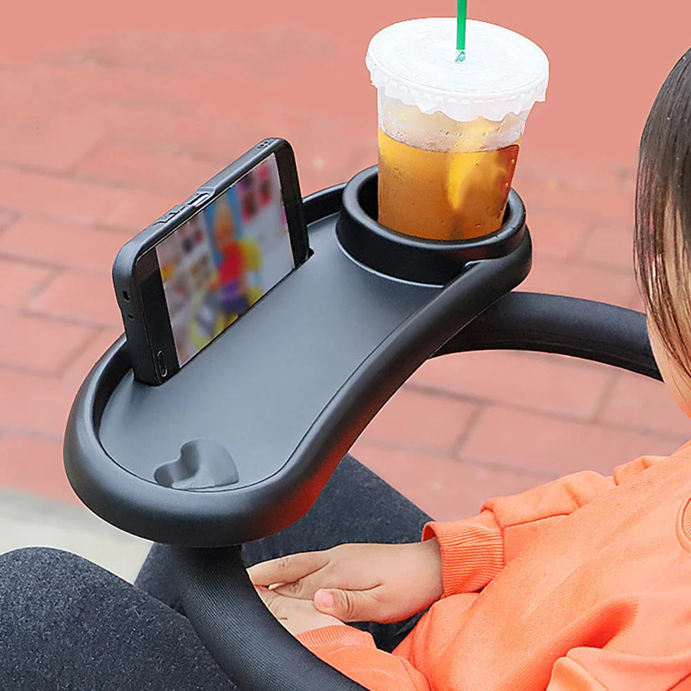 3 in 1 Universal Stroller Tray with Cup Holder & Snack Catcher