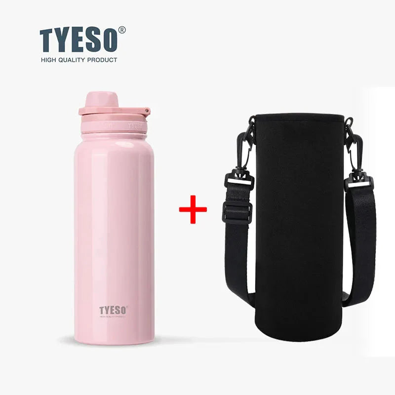 Stainless Steel Insulated Water Bottle (600-1200ml) | Hot & Cold Thermal Tumbler with Handle | Portable Vacuum Flask for Sports & Travel