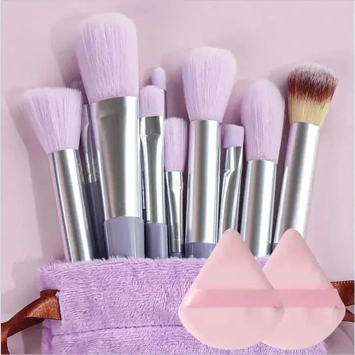 Soft Fluffy Professional Makeup Brush Set - 13-16pcs for Foundation, Eyeshadow, and More