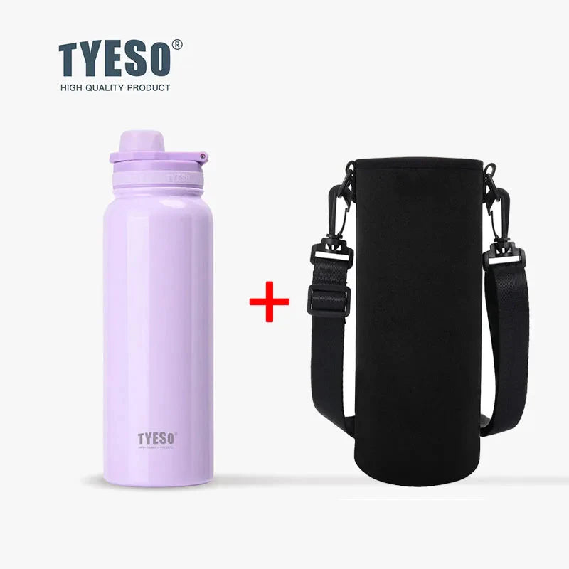 Stainless Steel Insulated Water Bottle (600-1200ml) | Hot & Cold Thermal Tumbler with Handle | Portable Vacuum Flask for Sports & Travel