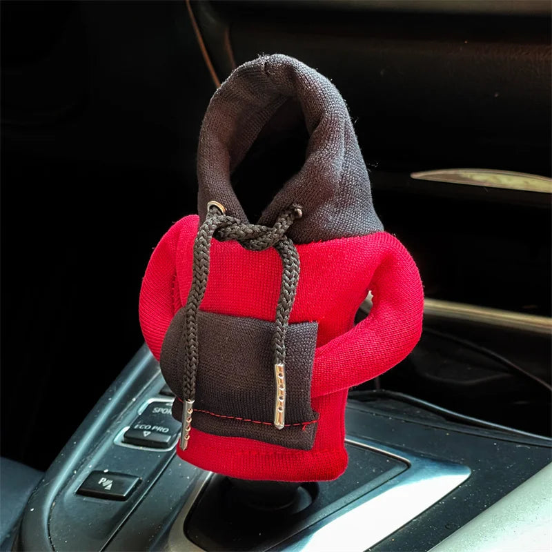Gear Shift Hoodie, Gear Shift Cover, Universal Car Shift Knob Hoodie, Mini Hoodie for Car, Automotive Interior Cute Gadgets
