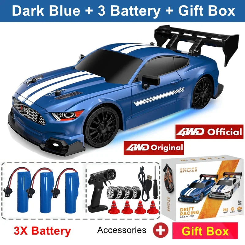 4WD RC Drift Car Remote Control GTRPRO AE86PRO Model 4x4 Racing RTR Radio Truck Vehicle Toy Gift for Boy Girl Children Kid Adult