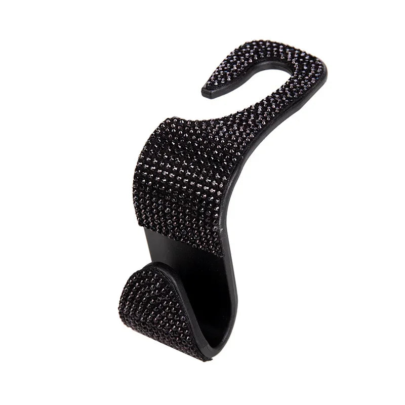 Rhinestone Car Seat Back Hook Bling Diamond Hanger Auto Back Universal Headrest Mount Storage Holder Car Interior Accessories