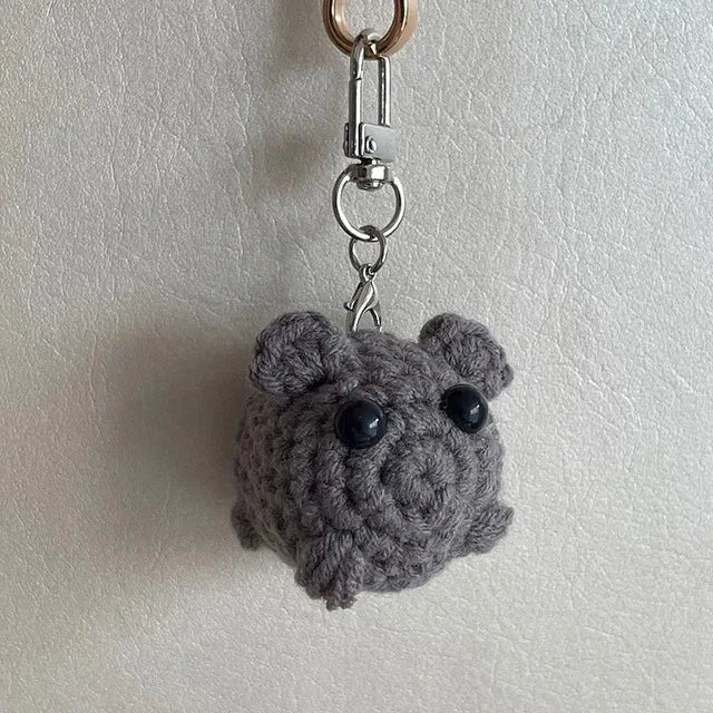 ZAKOL Sad Hamster Violin Song Plush Keychain Bag Charm Funny Cute 2024 Tiktok Key Ring Accessories Gift for Girlfriend