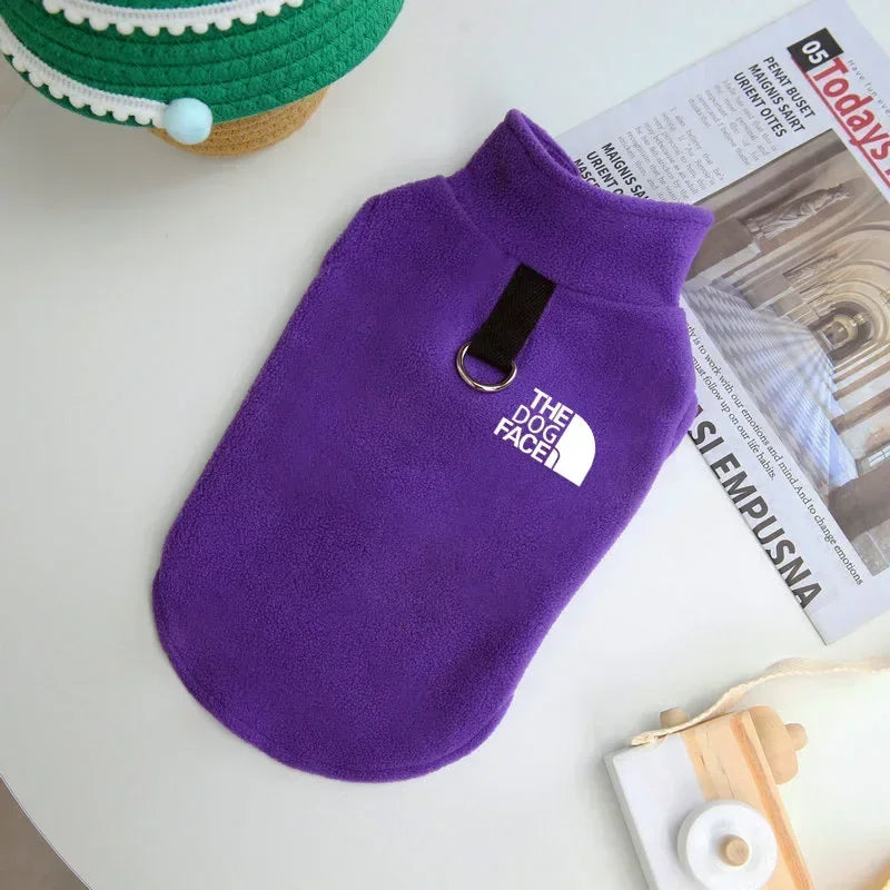 Fleece Warm Dog Sweater – Autumn Winter Coat for Small Dogs & Puppies