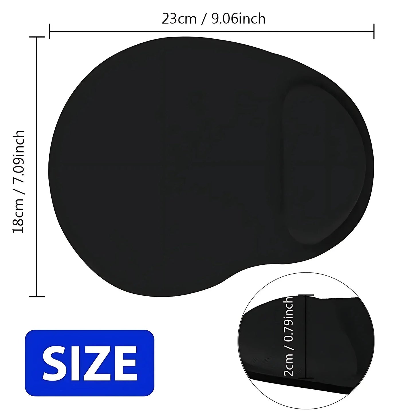 Ergonomic Wrist Rest Mouse Pad for PC & Laptop – Soft Non-Slip Rubber Mat with Comfortable Wrist Support