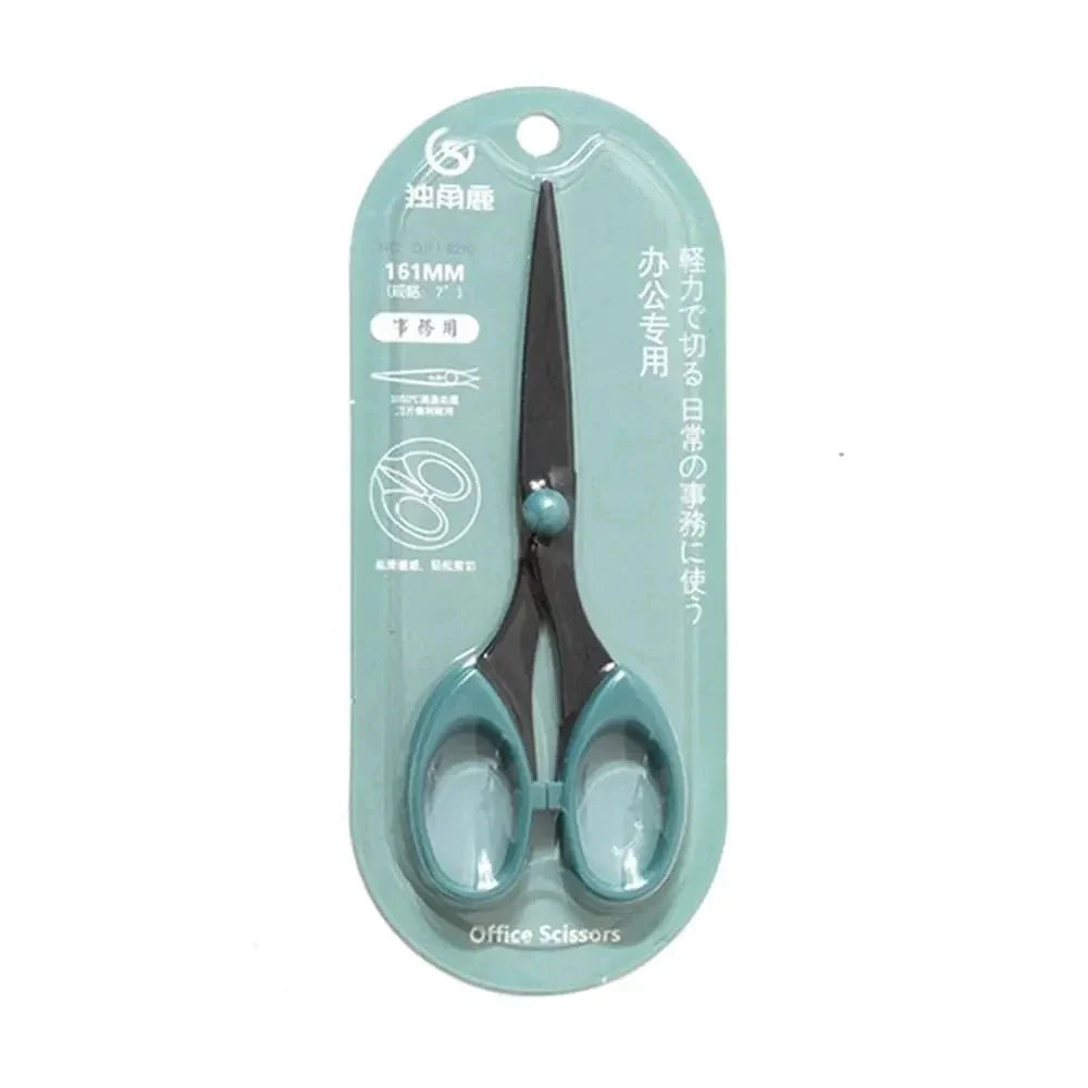 Color Scissors with Stainless Steel Blade - Safe Design for Paper Cutting, Crafts, and Office Use