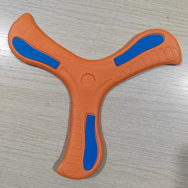 Children Outdoor Sport Flying Disc Soft EVA Touching Boomerang Return Dart Hand Throw Spinner Parent-Child Interactive Game Toys