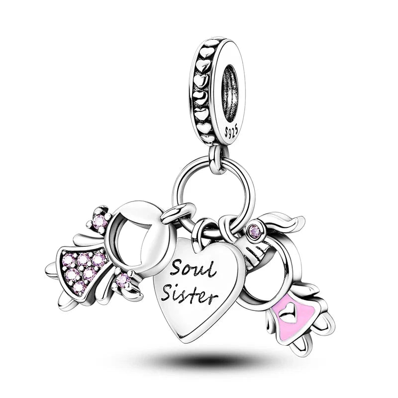 Hot Sale 925 Sterling Silver Charms Beads for Women - Perfect Fit for Pandora Bracelets, Fashionable Jewelry Pendant
