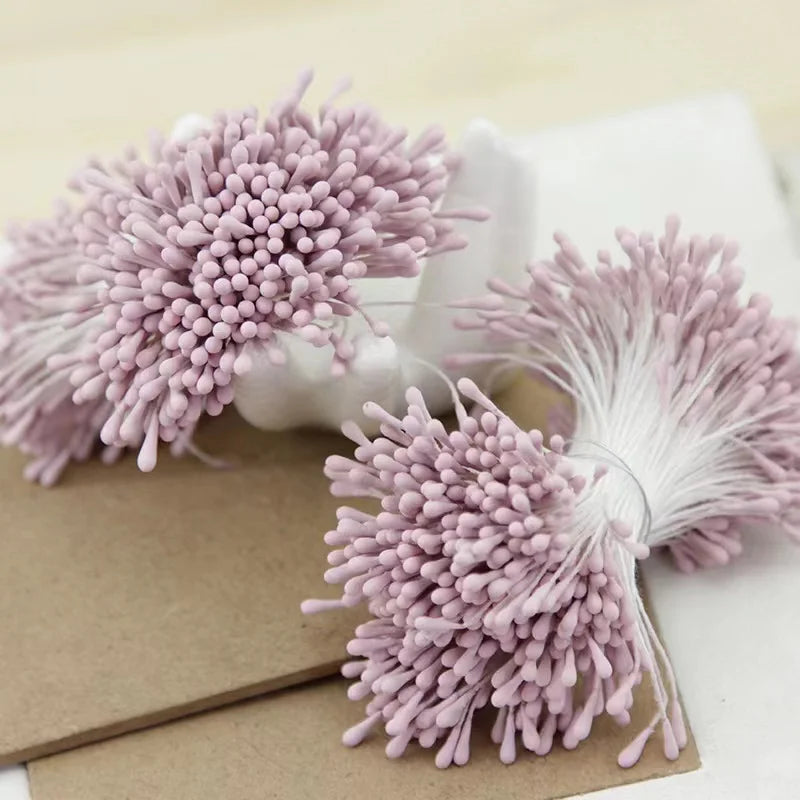400/800pcs Flowers Stamen 55mm DIY Artificial Flowers Wreath For Wedding Party Home Decor Flower Core Stamen Flower Accessories