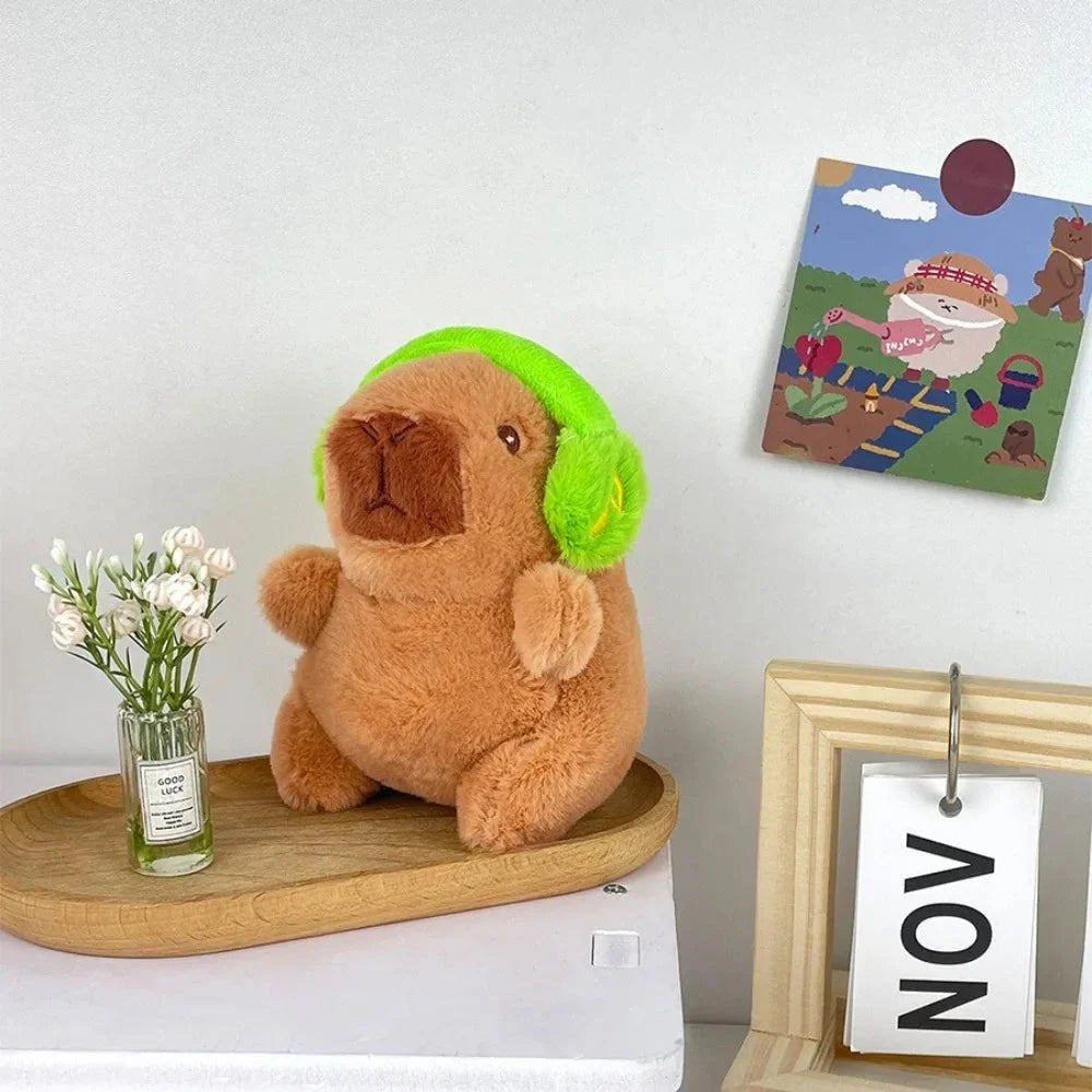Cute Capybara Plush Toy Hoodie – Small Winged Stuffed Doll for Kids