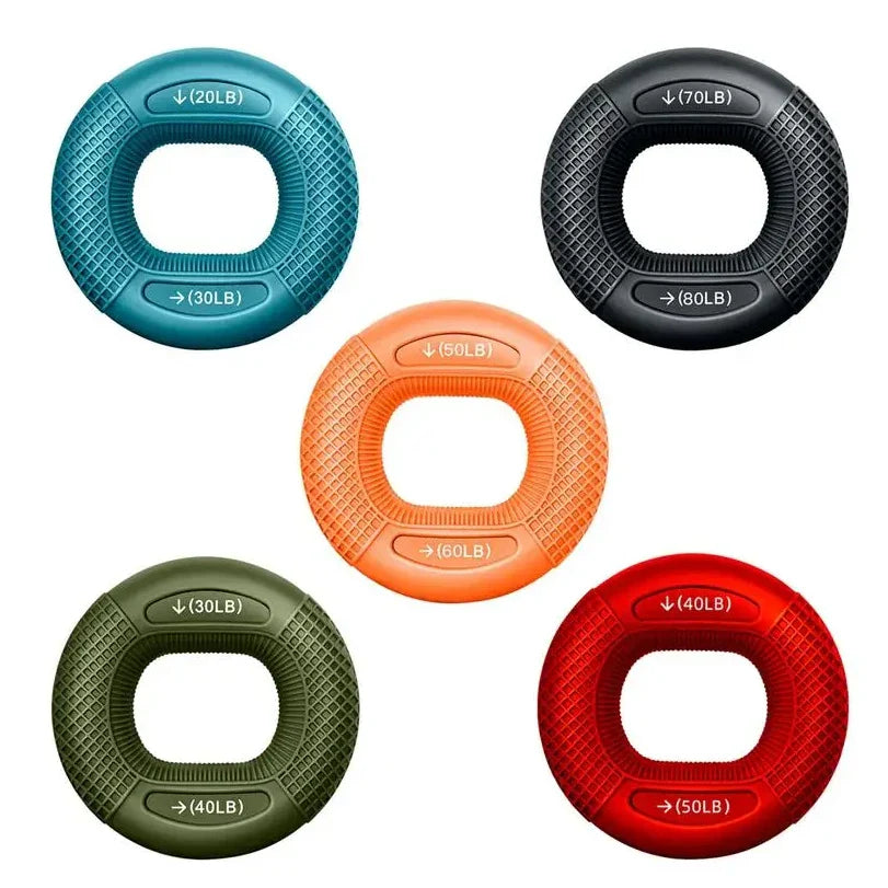 Silicone Finger Gripper Ring Hand Muscle Strengthener Ring Wrist Finger Trainer Exercise Carpal Expander Workout Fitness Device