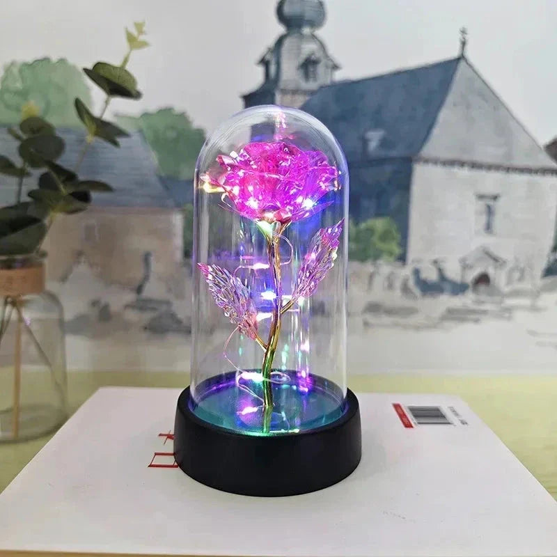 LED Rose Night Light – Realistic Eternal Flower Romantic Decor