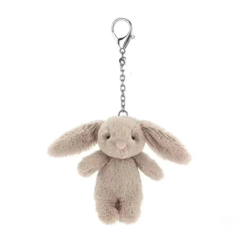 Cute Cartoon Rabbit Plush Keychain – Pompom Bag & Phone Pendant