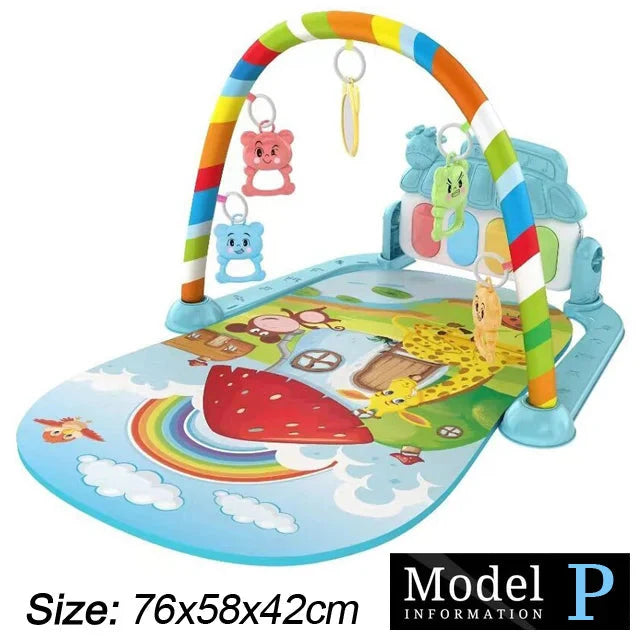 Baby Fitness Play Gym with Music & Piano Mat