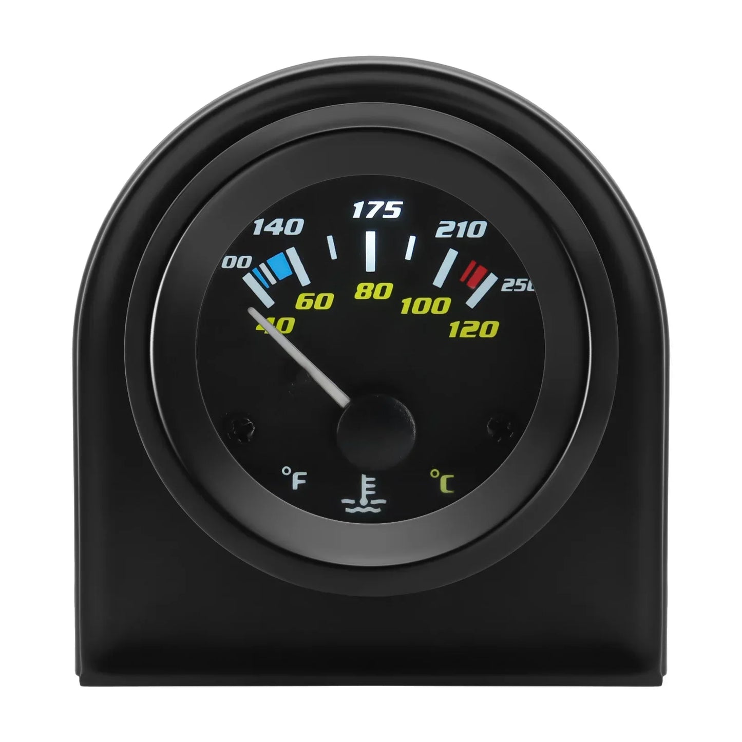 52MM Oil Pressure Gauge Water Temperature Oil Temp Voltmeter Fuel Level Meter with Bracket Pod Holder For 12V Universal Vehicle