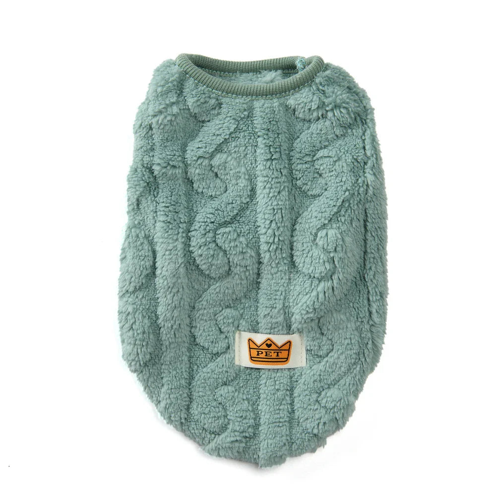 Soft Cozy Cat Sweater – Winter Fleece Vest for Sphynx & Small Dogs