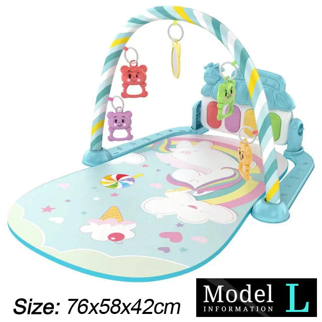 Baby Fitness Play Gym with Music & Piano Mat