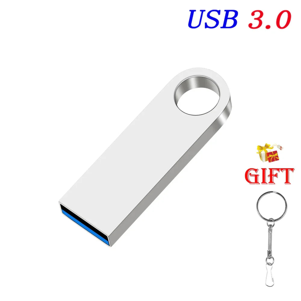 USB 3.0 Flash Drive Mini Metal Pen Dirve Memory Stick Storage Device Cle USB Stick Pendrive USB3.0 128GB 64GB 32GB 16GB 8GB 4GB