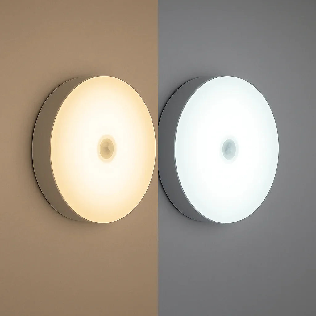 LED Night Light Smart Human Body Sensor with Digital Sensor Head Magnetic Suction Wireless-Use Eye Protect Night Lamp