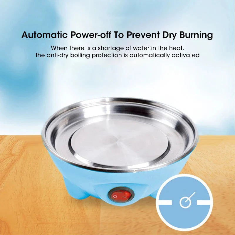 Egg Cooker with Automatic Power-Off – 7-Egg Multi-Functional Steamer for Boiled Eggs & Breakfast Dishes