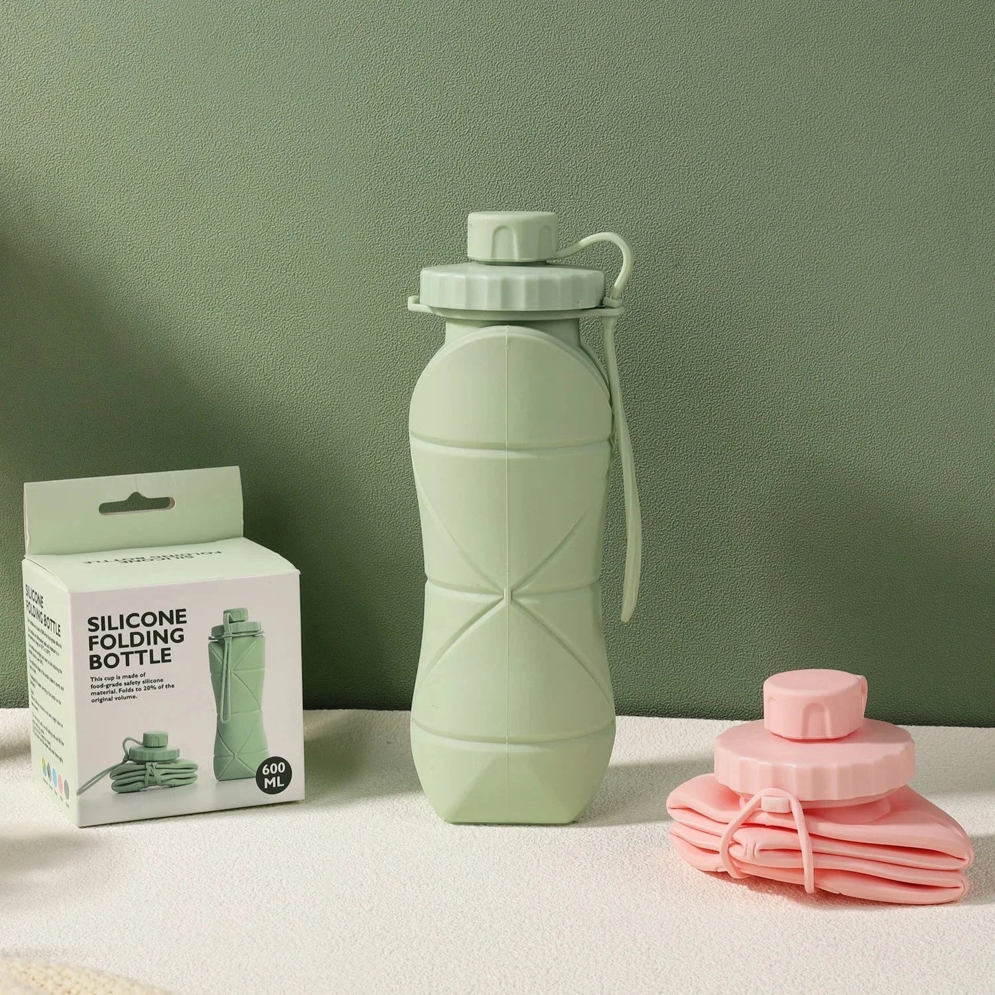 Portable Silicone Folding Water Cup - Scalable Travel Bottle for Outdoors