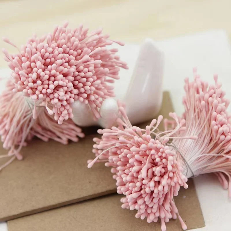 400/800pcs Flowers Stamen 55mm DIY Artificial Flowers Wreath For Wedding Party Home Decor Flower Core Stamen Flower Accessories