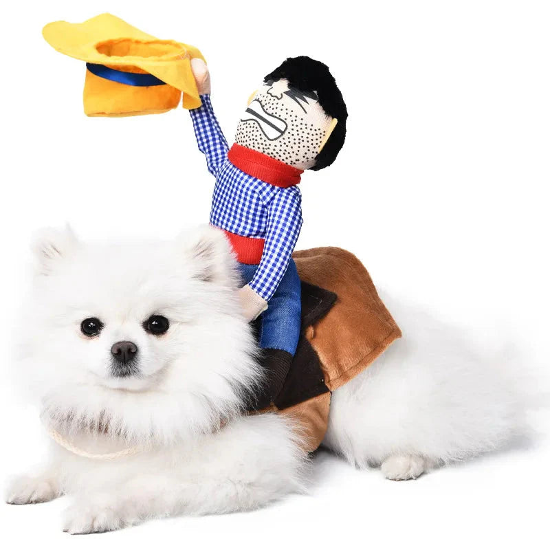 Halloween Dagger Pet Costume - Funny Knife-Holding Dog & Cat Standing Dress for Festival Dress-Up