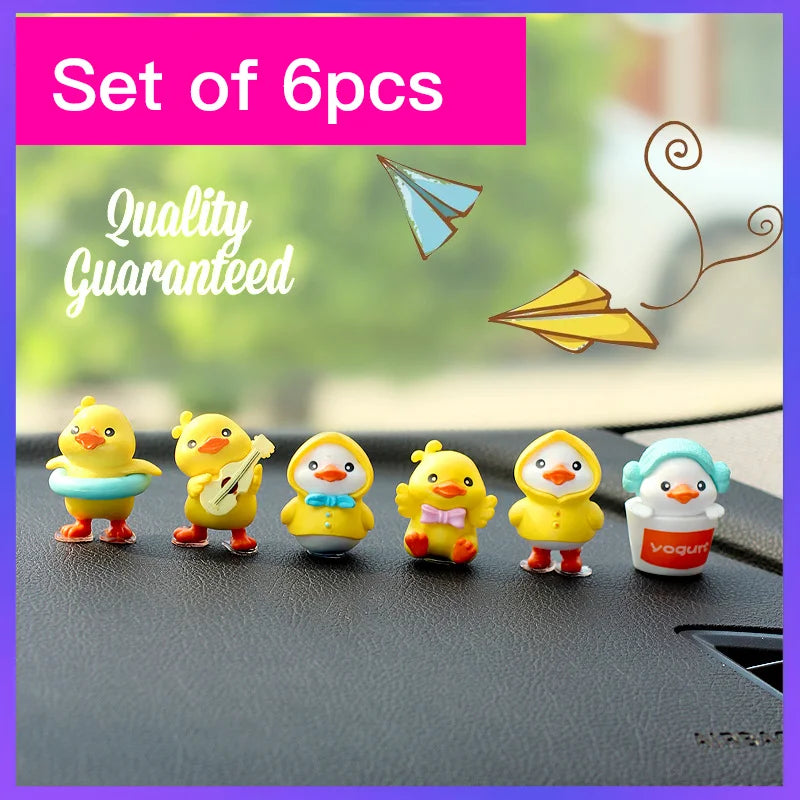 Miniatures Model Cute Car Ornament DIY Figurines Crafts Toys Resin Mini Landscape Decoration for Home Car Decor Supplies Gifts