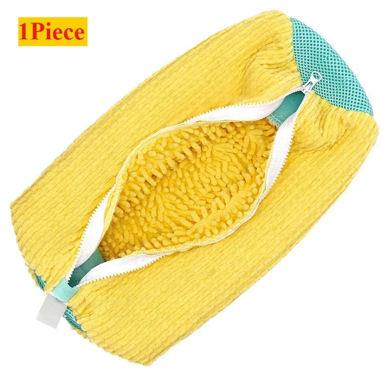Shoe Washing Machine Bag with Brush Set – Durable Laundry Cleaner (1–4PCS)